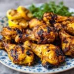 Grilled Chicken Wings with Smoky Spices and Lemon Recipe