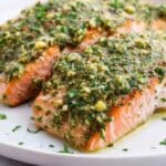 Pesto Baked Salmon Recipe
