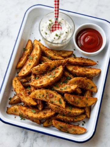 Crispy Parmesan Potato Wedges Recipe