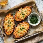 Healthy Chipotle Chicken Sweet Potato Skins Recipe