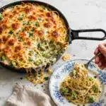 Broccoli Cheddar Spaghetti Casserole Recipe