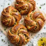 Pesto Cheese Garlic Butter Soft Pretzel Knots Recipe
