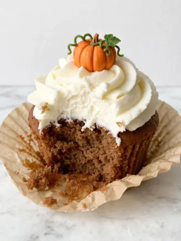 Pumpkin Cupcakes with Cream Cheese Frosting Recipe