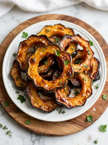 Maple Gochujang Roasted Delicata Squash Recipe