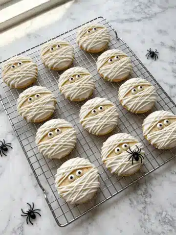 Homemade Vanilla Sugar Cookies with Royal Icing Decorations Recipe