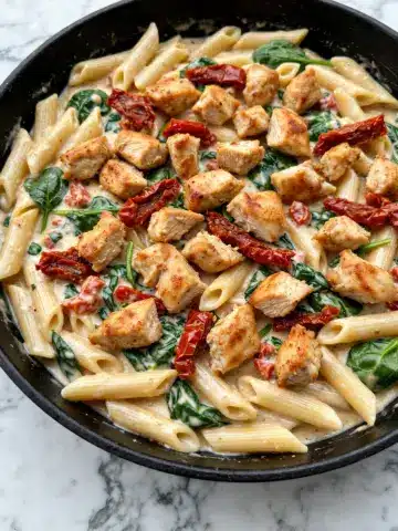 Creamy Tuscan Chicken Pasta Recipe