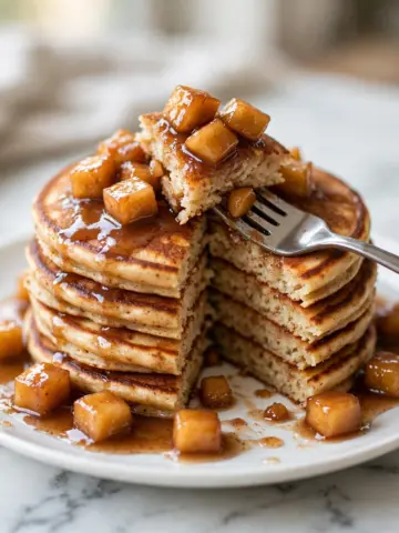 Apple Cinnamon Pancakes with Apple Topping Recipe