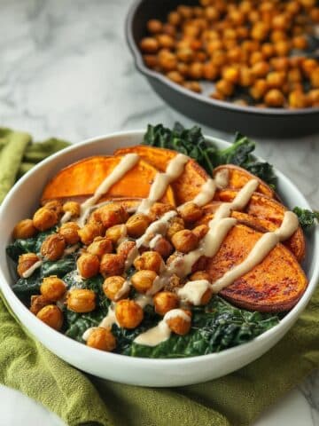 Sweet Potato Chickpea Buddha Bowl Recipe