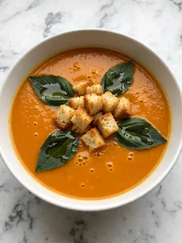 Pumpkin Tomato Soup with Crispy Sage Butter Recipe 24 Pumpkin Tomato Soup with Crispy Sage Butter Recipe